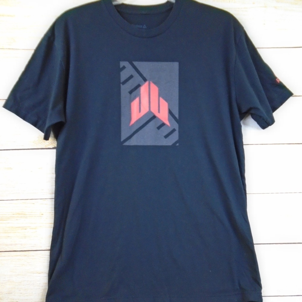 Men's Reebook Black Short Sleeve Shirt Size M